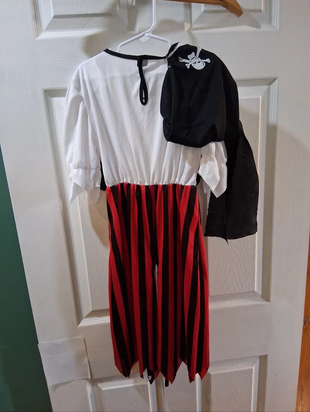 Kids Pirate Costume - Black, White & Red